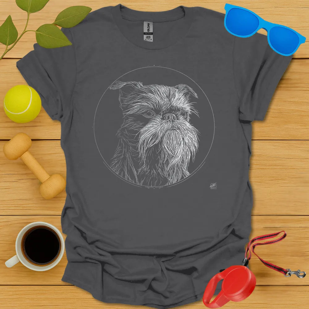 Brussels Griffon Monoline Portrait Tee
