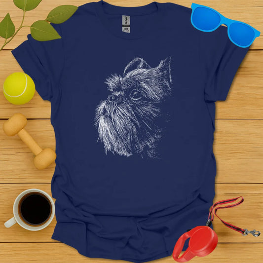 Brussels Griffon Negative Space Tee