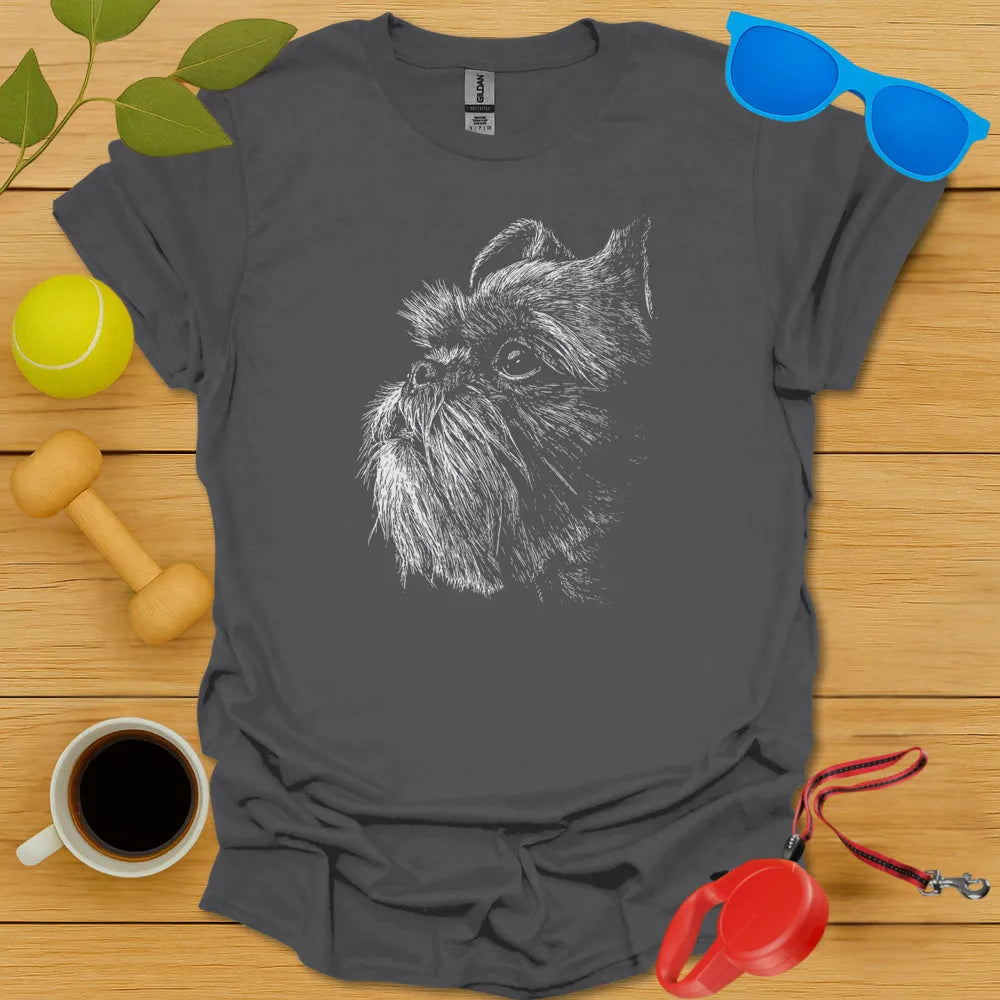 Brussels Griffon Negative Space Tee