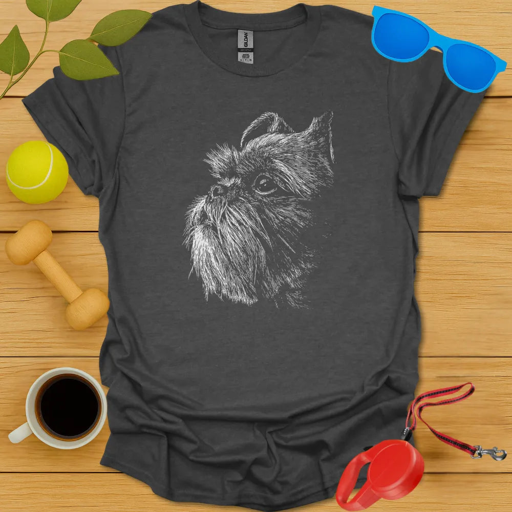Brussels Griffon Negative Space Tee