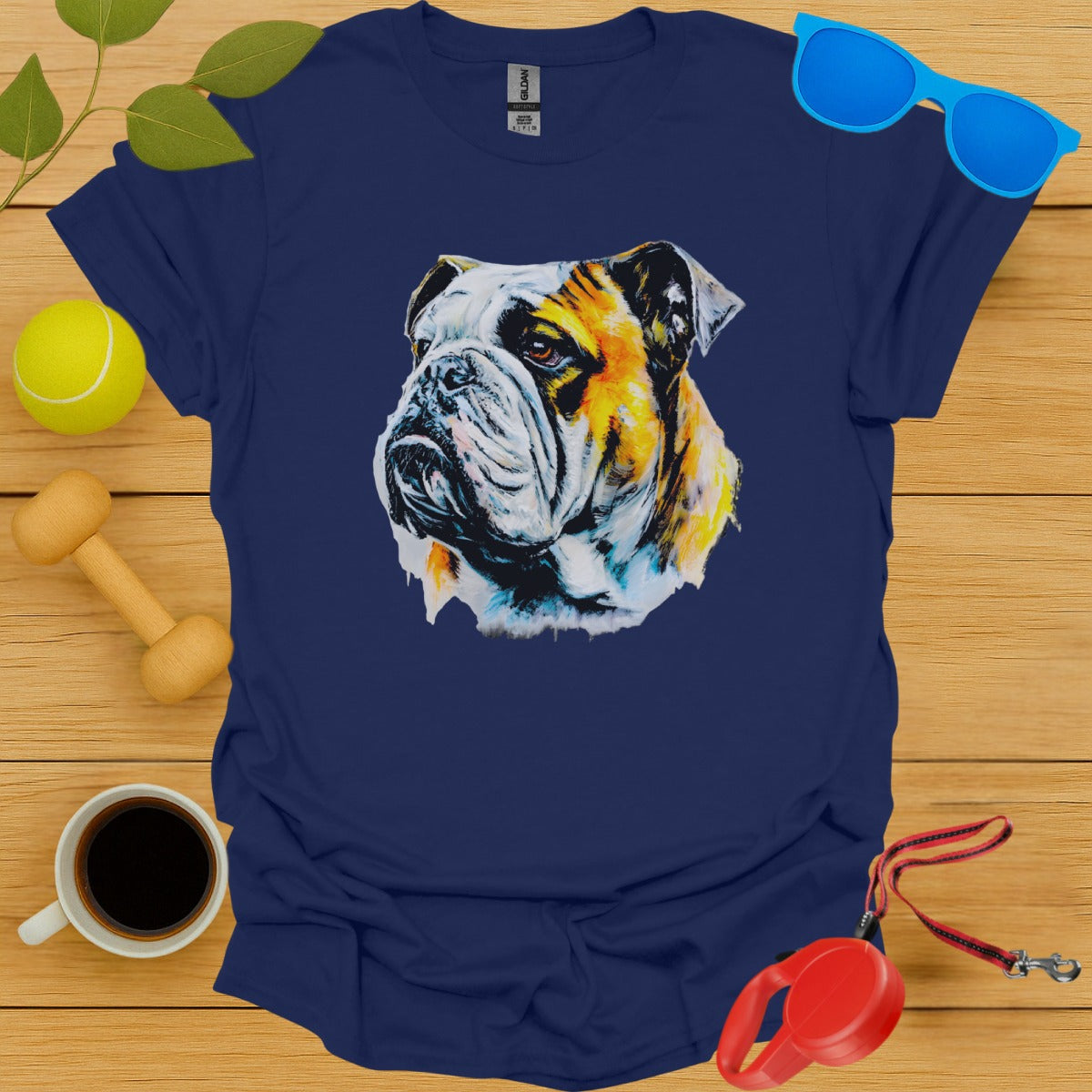 Stylish Bulldog Graphic Design T-Shirt product