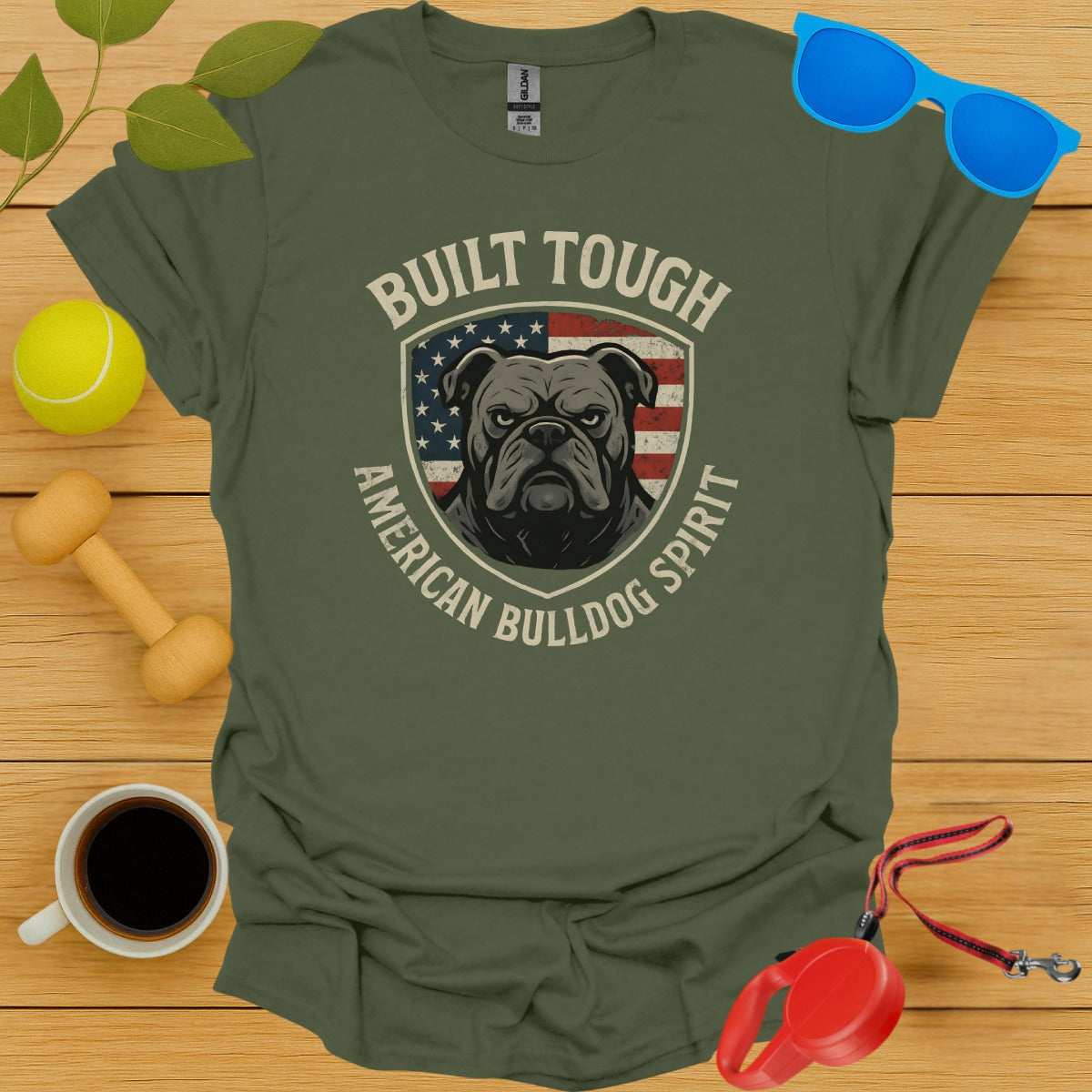 Built Tough American Bulldog Spirit T-shirt product type
