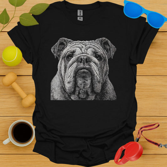 Bulldog Face Graphic Tee Shirt product type