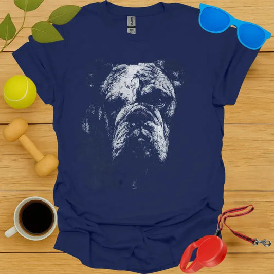 Bulldog Portrait Sketch Tee