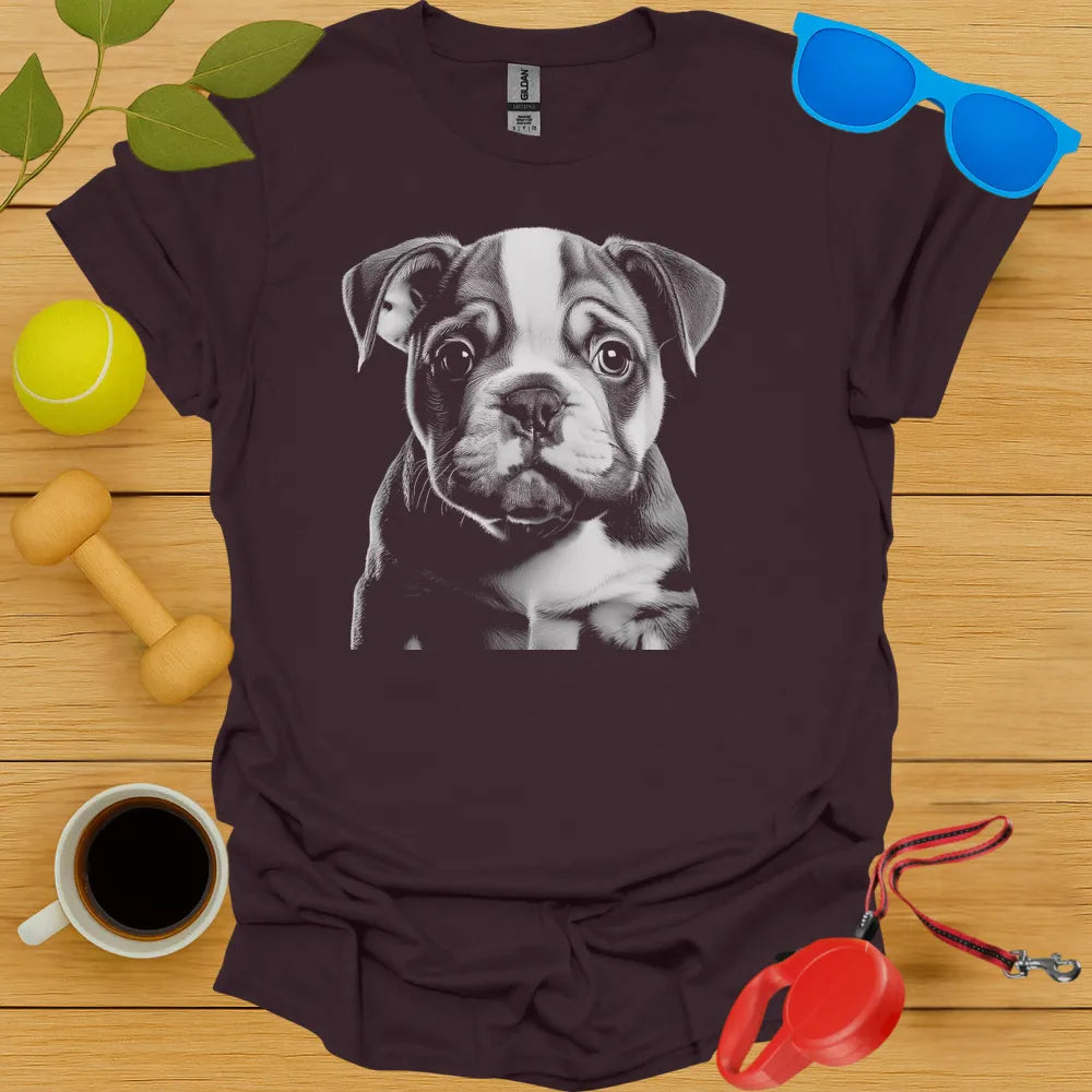 Bulldog Puppy Portrait Tee