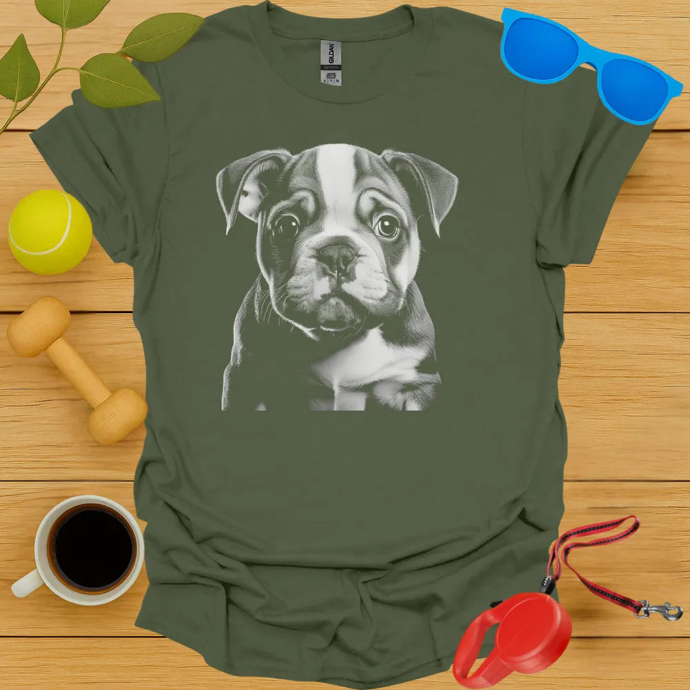 Bulldog Puppy Portrait Tee