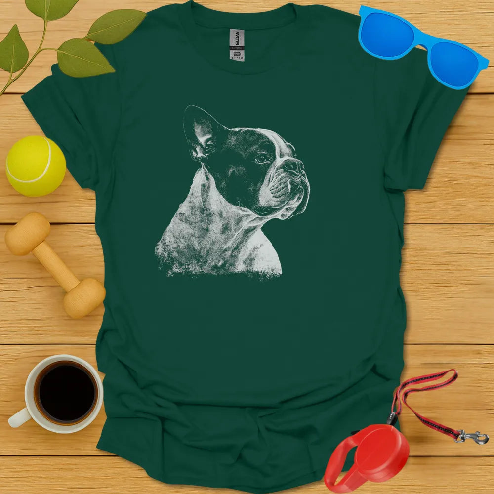 Bulldog Sketch T Shirt