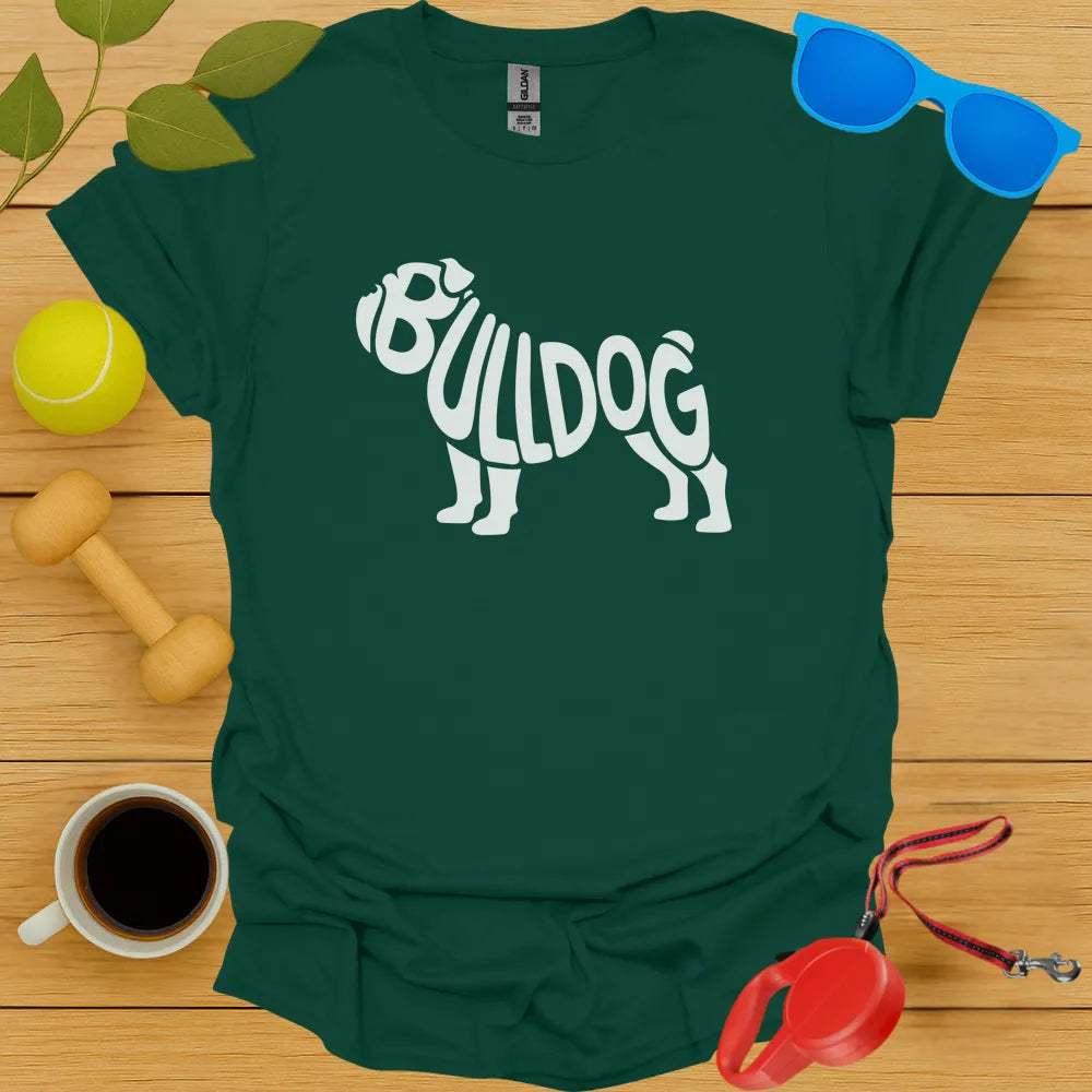 Bulldog Typography Tee