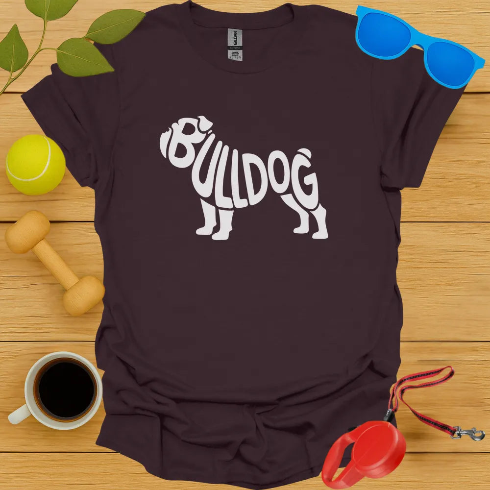 Bulldog Typography Tee