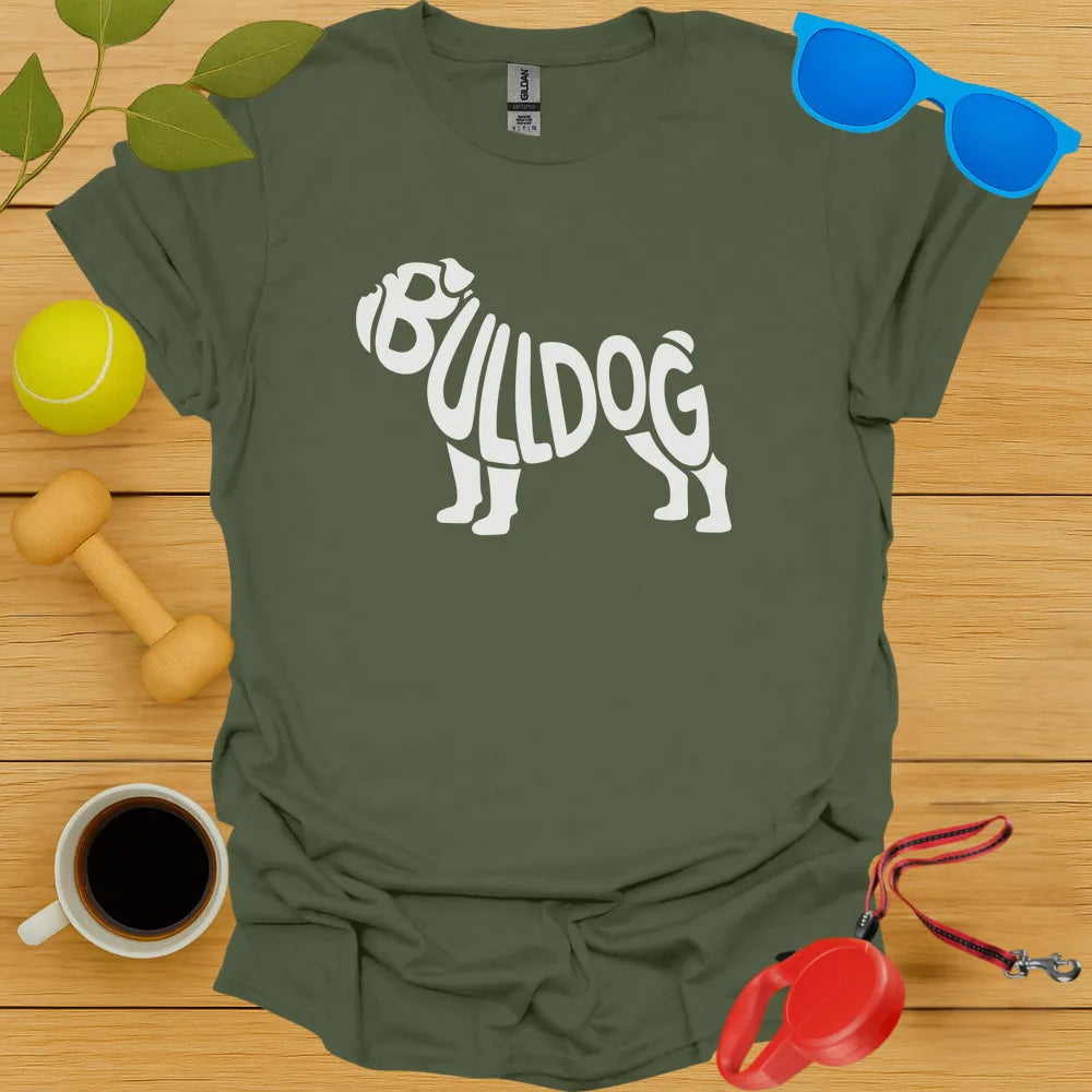 Bulldog Typography Tee