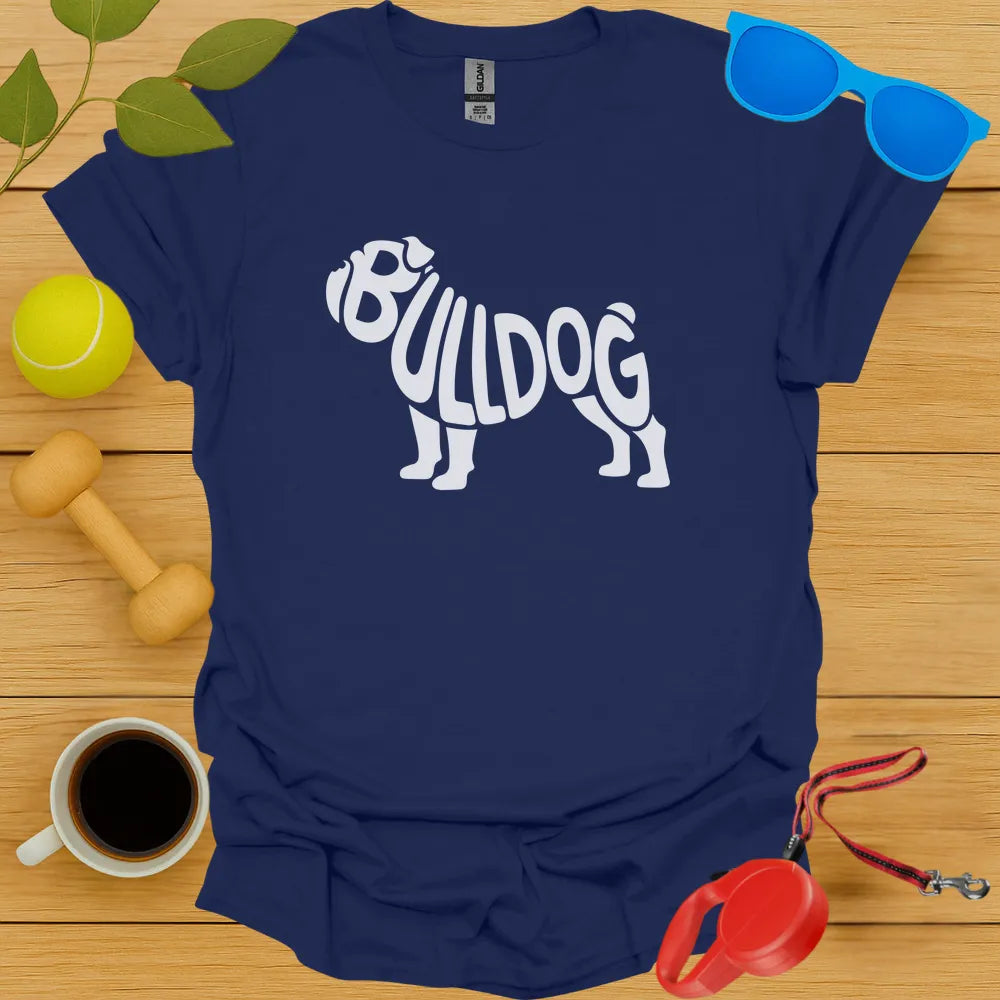 Bulldog Typography Tee