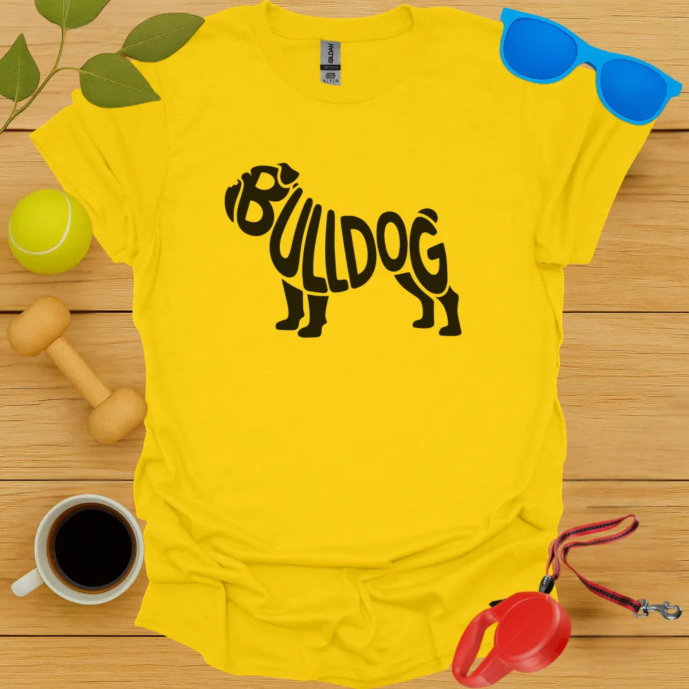 Bulldog Typography Tee
