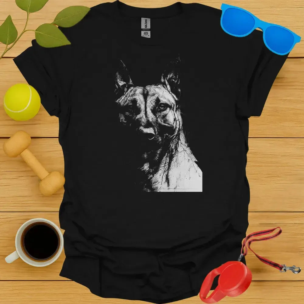 Bullherder Dog Portrait T Shirt