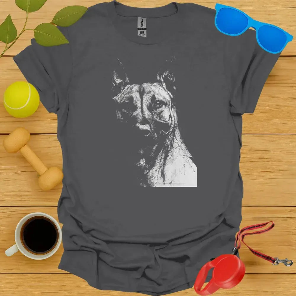 Bullherder Dog Portrait T Shirt