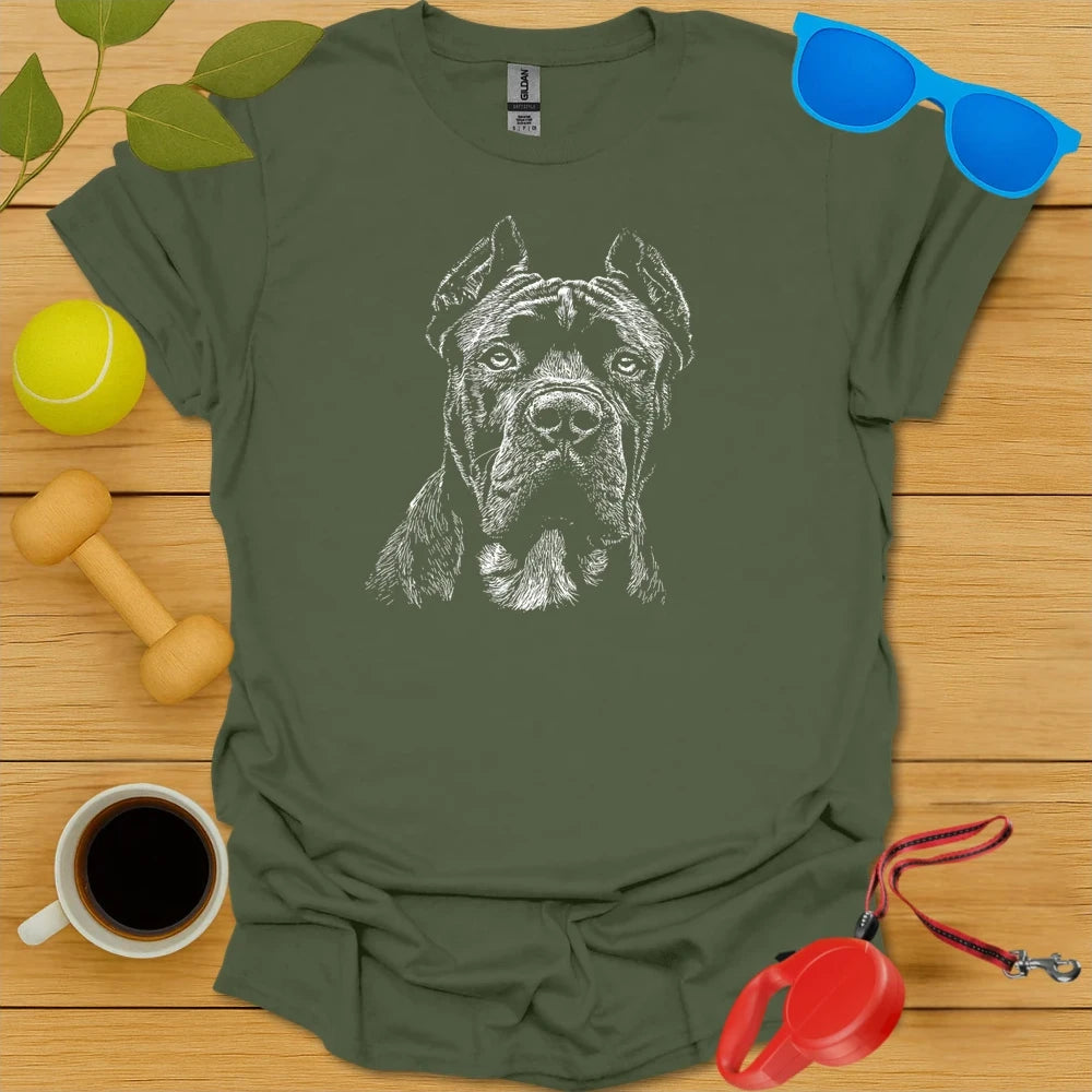 Cane Corso Monochrome Portrait