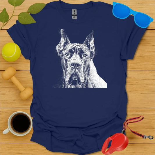 Cane Corso Portrait Drawing Tee