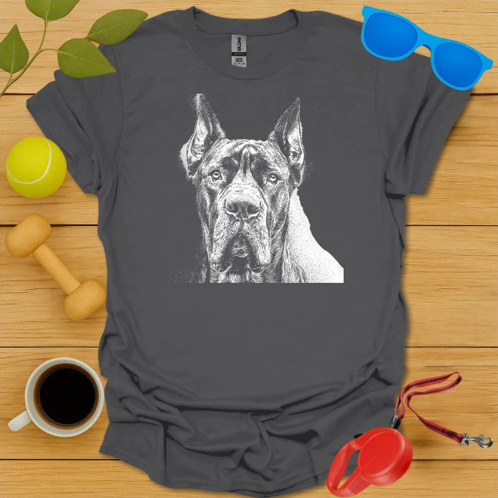 Cane Corso Portrait Drawing Tee