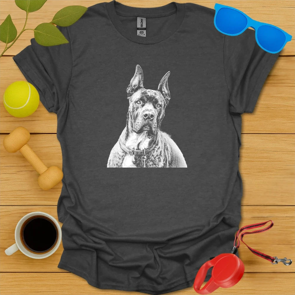 Cane Corso Sketch Portrait Tee