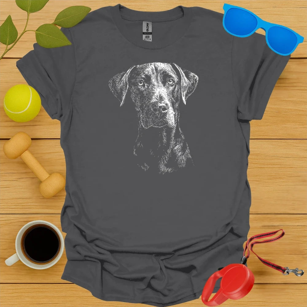 Catahoula Portrait Sketch T Shirt