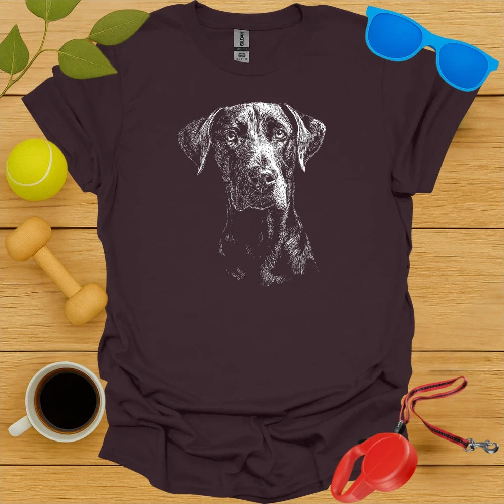 Catahoula Portrait Sketch T Shirt