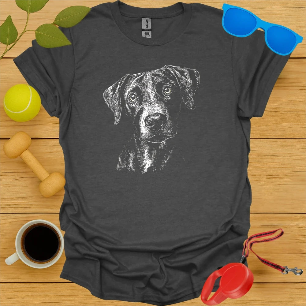 Catahoula Portrait Sketch Tee
