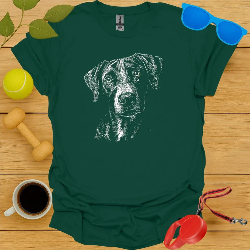Catahoula Portrait Sketch Tee