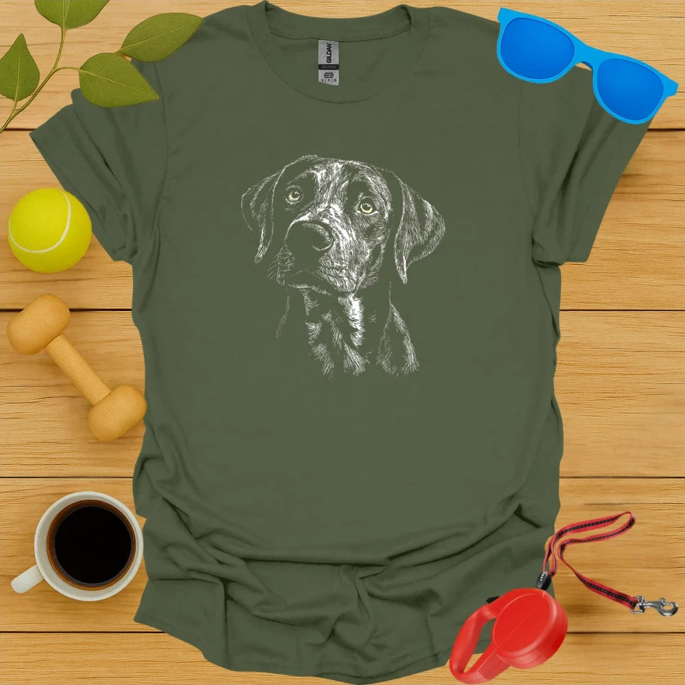 Catahoula Portrait Sketch Tee