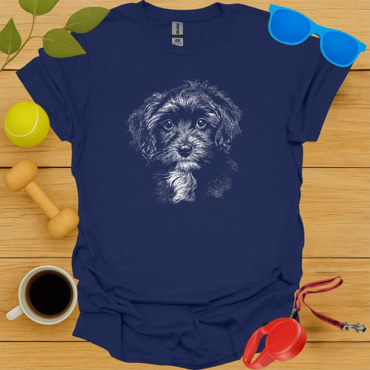 Cavapoo Portrait Sketch Tee 6