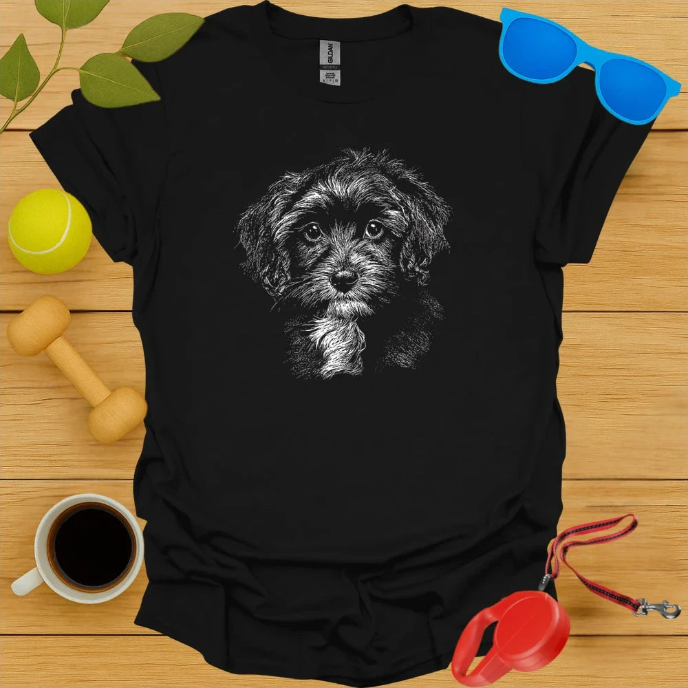 Cavapoo Portrait Sketch Tee 6