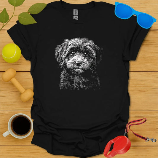 Cavapoo Sketch Portrait Tee