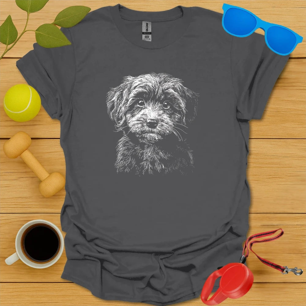 Cavapoo Sketch Portrait Tee