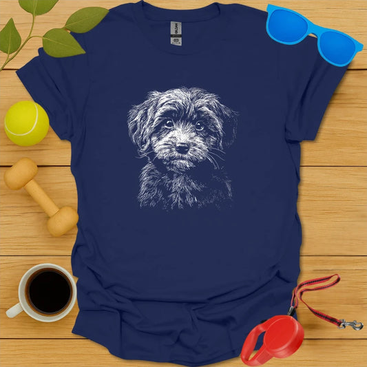 Cavapoo Sketch Portrait Tee