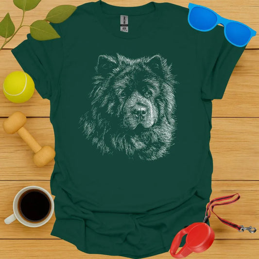 Chow Chow Sketch Portrait Tee