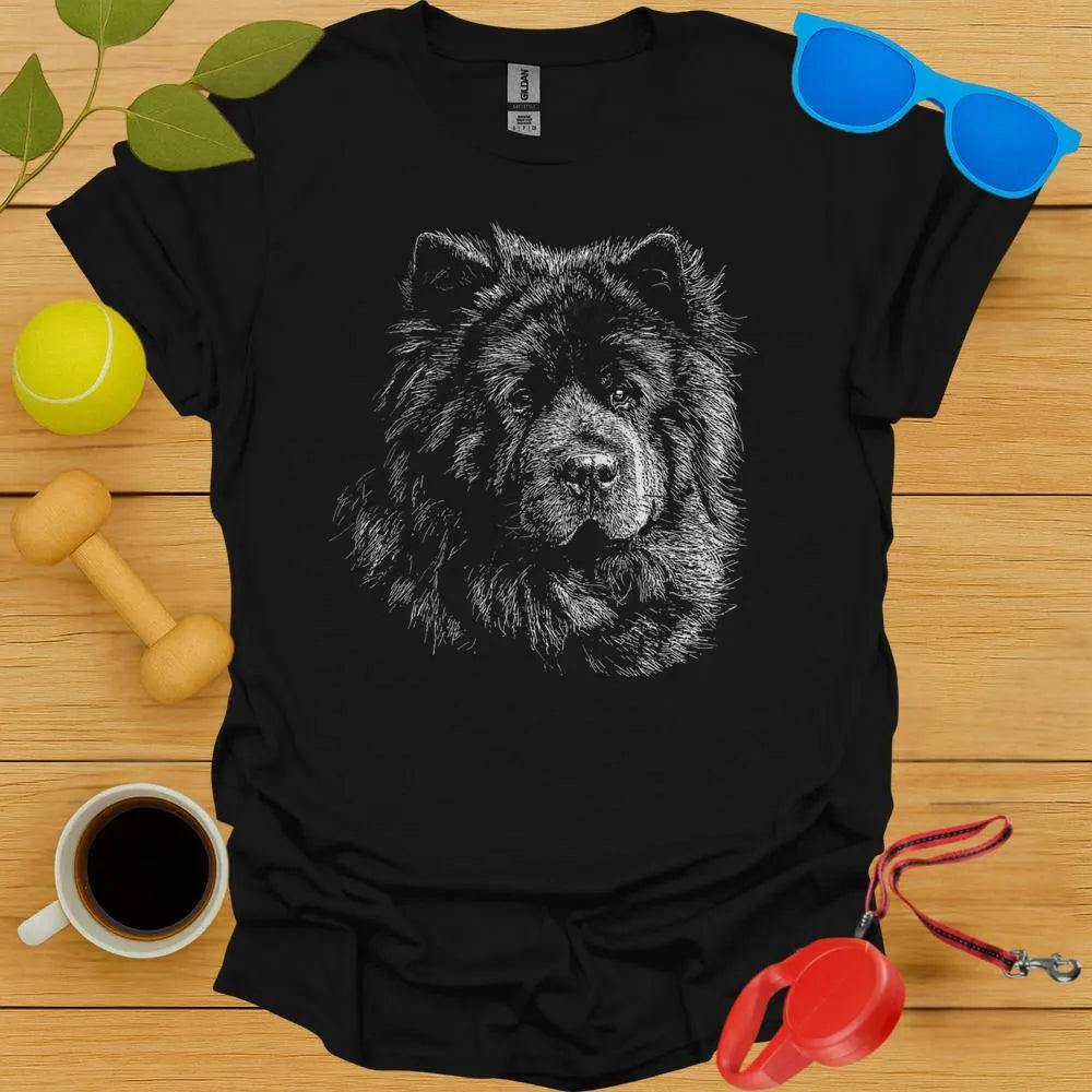 Chow Chow Sketch Portrait Tee