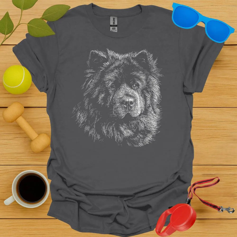 Chow Chow Sketch Portrait Tee