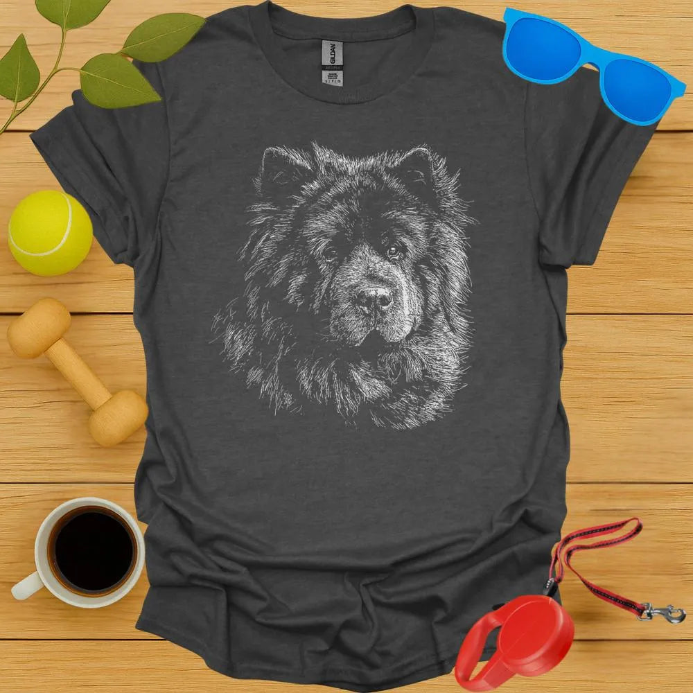 Chow Chow Sketch Portrait Tee