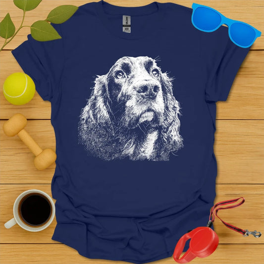 Cocker Spaniel Drawing Tee