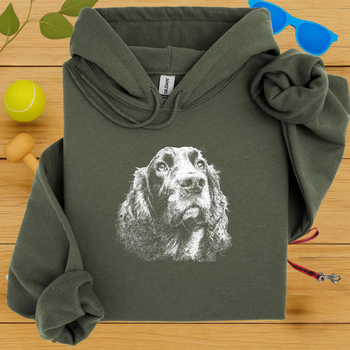 Cocker Spaniel Portrait Hoodie