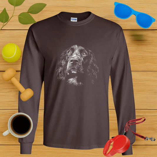 Cocker Spaniel Portrait Long Sleeve Tee