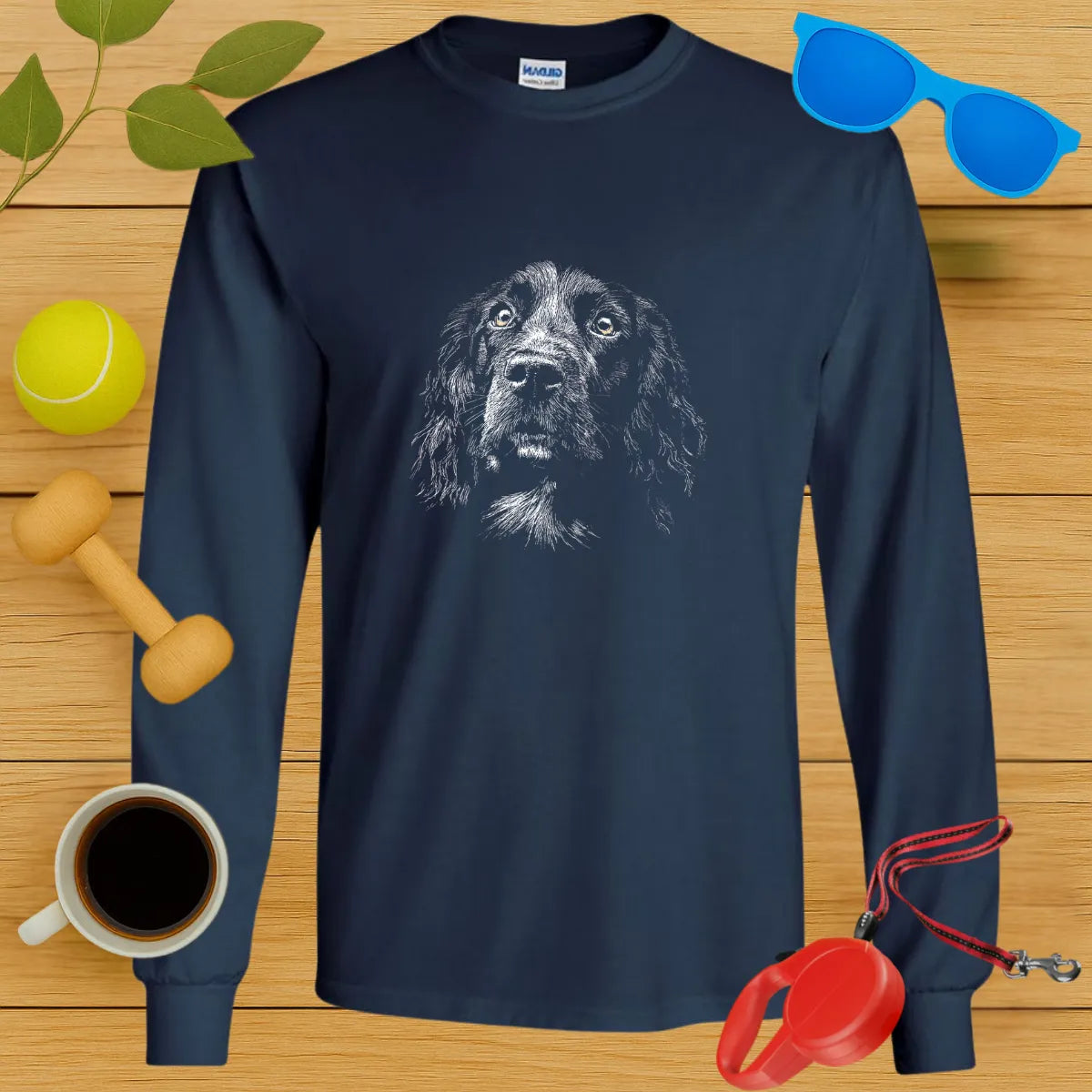 Cocker Spaniel Portrait Long Sleeve Tee