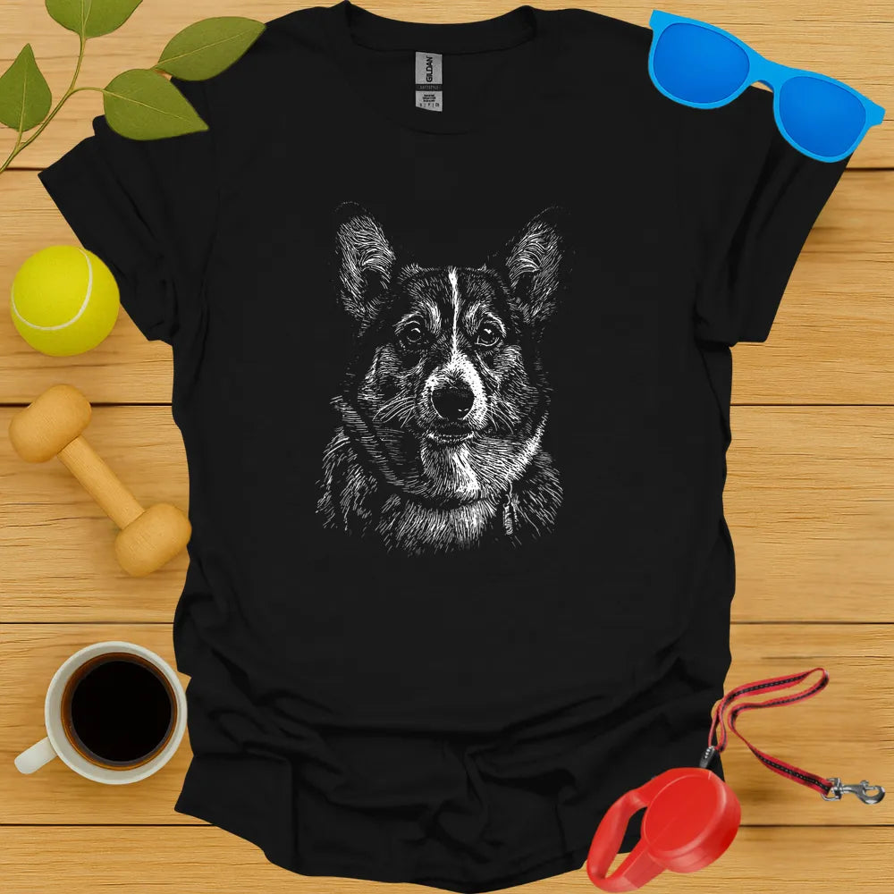 Corgi Portrait T-Shirt