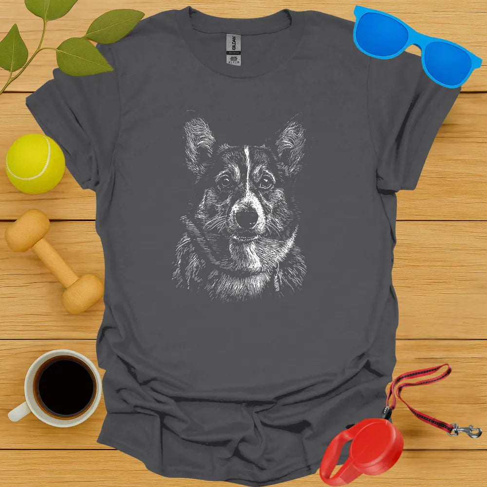 Corgi Portrait T-Shirt