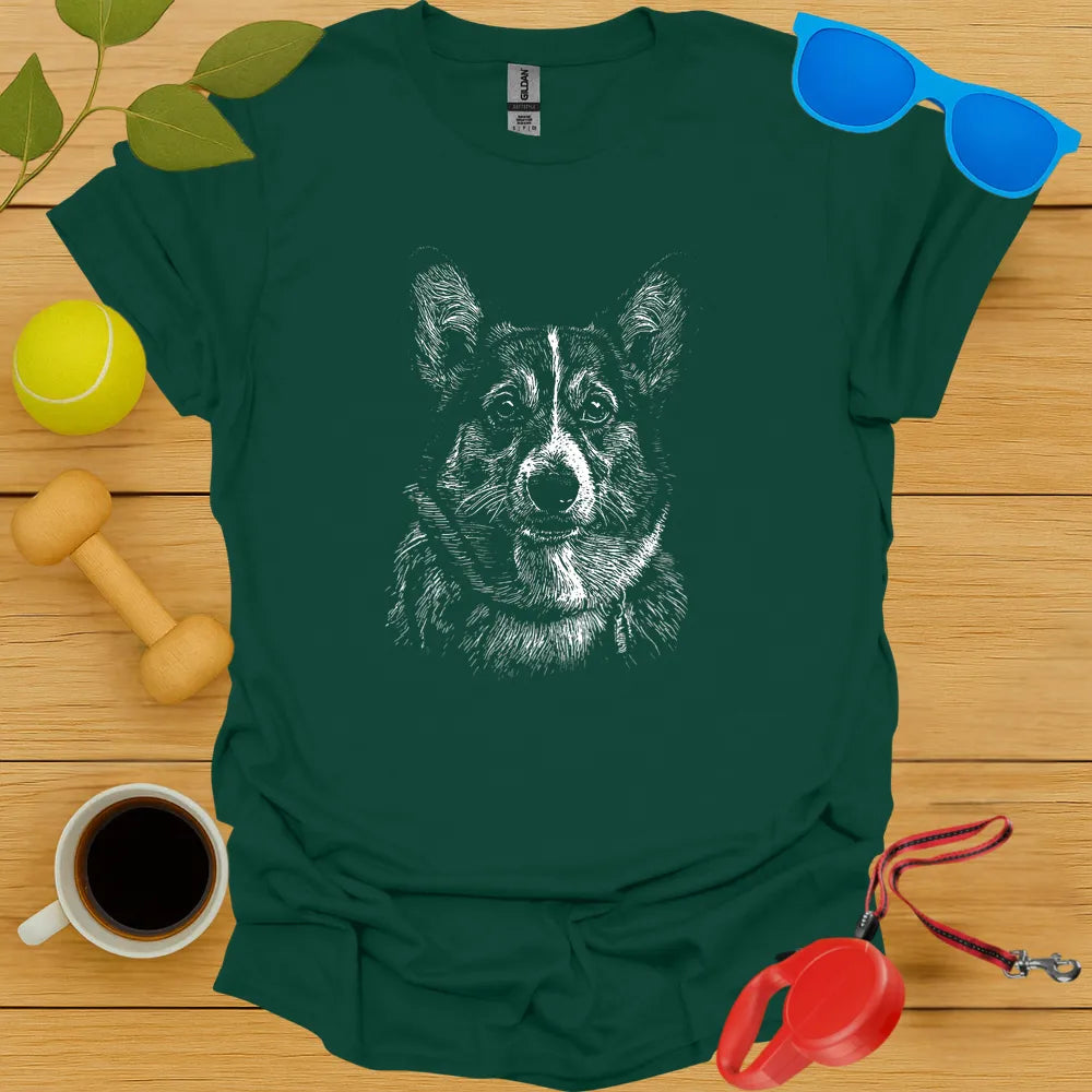 Corgi Portrait T-Shirt