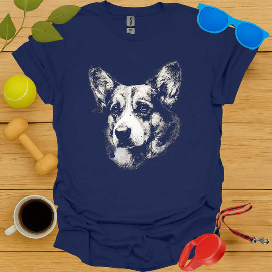 Corgi Portrait Tee