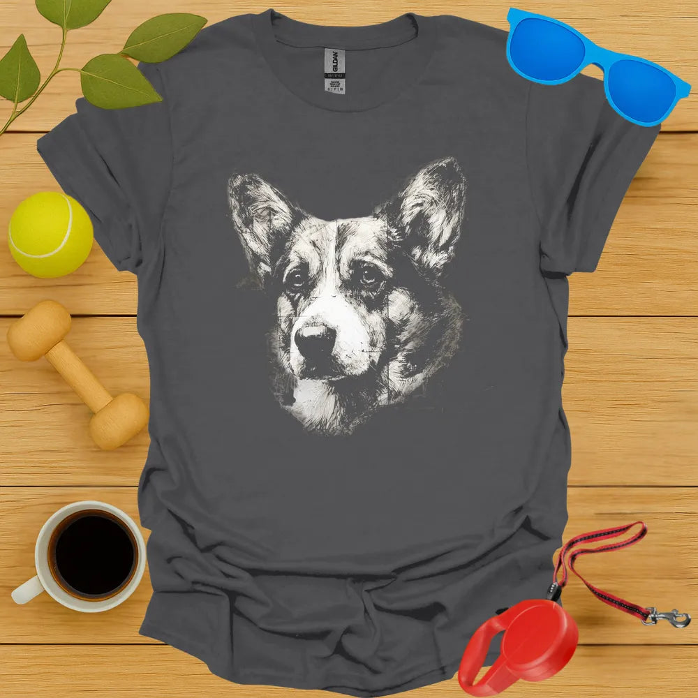 Corgi Portrait Tee