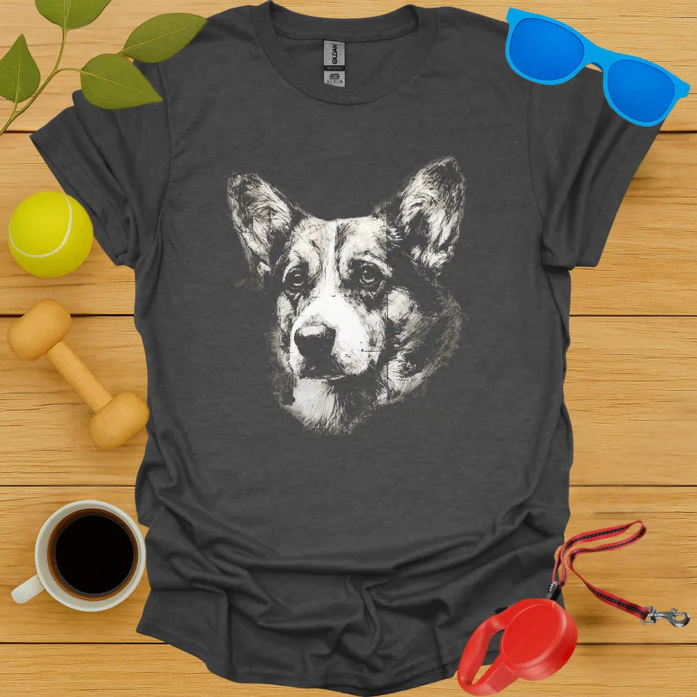 Corgi Portrait Tee