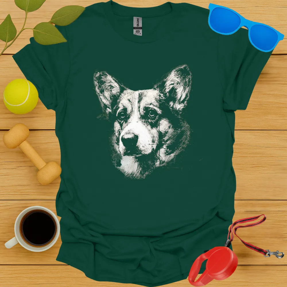 Corgi Portrait Tee