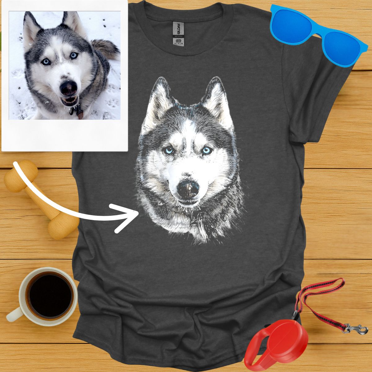 Custom Monochrome Portrait Tee