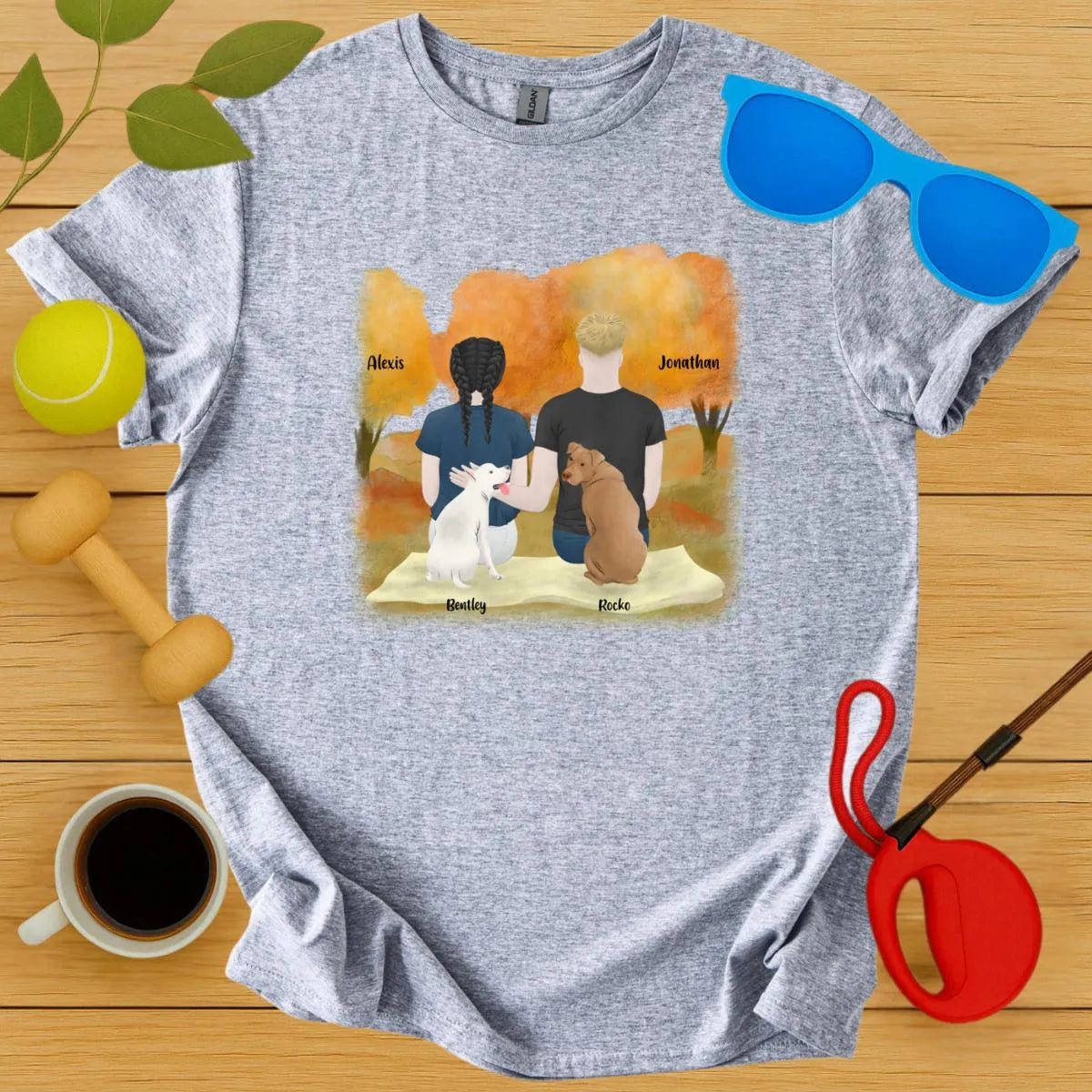 Custom You, Me and The Dogs Tee