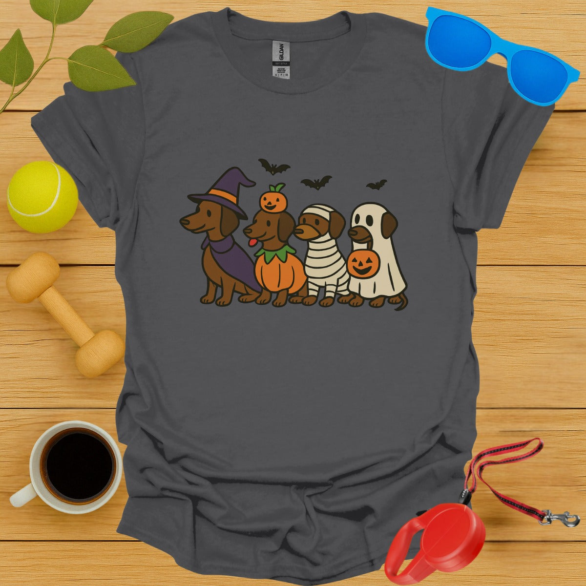 Cute Halloween Dogs Graphic Printed T-Shirt product